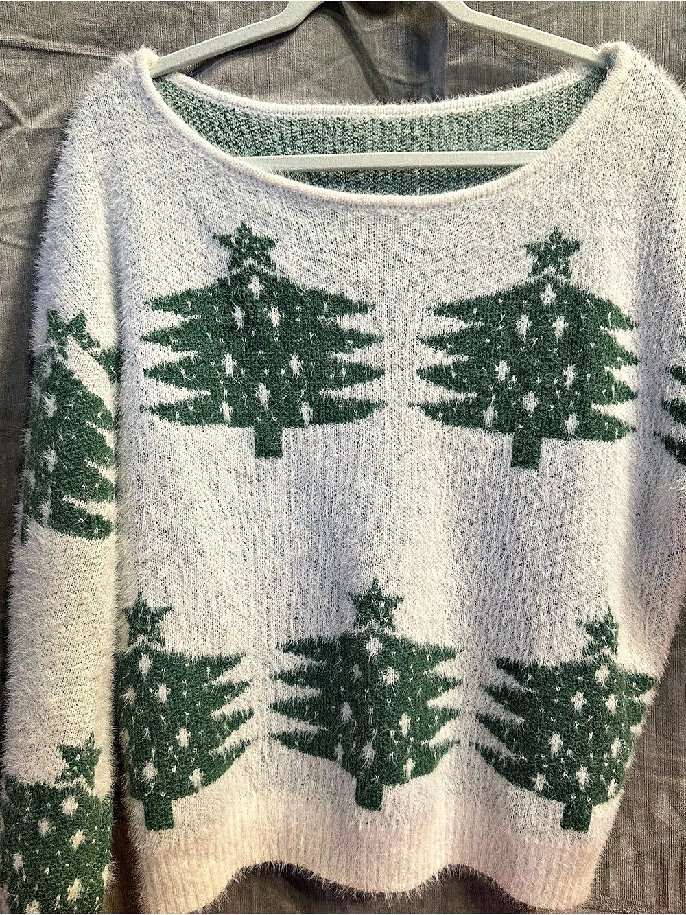 SHEIN Fall or Winter Tree Knit Sweater Size Large